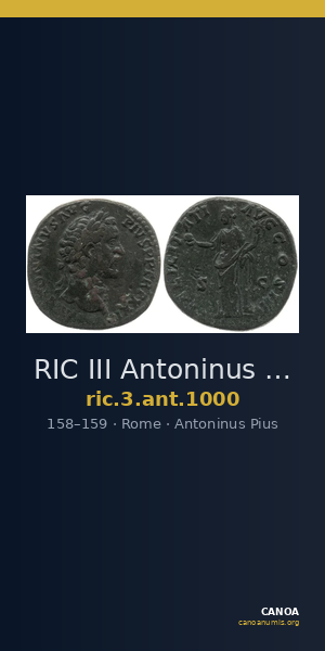 RIC III Antoninus Pius 1000 — CANOA