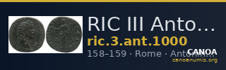 RIC III Antoninus Pius 1000 — CANOA
