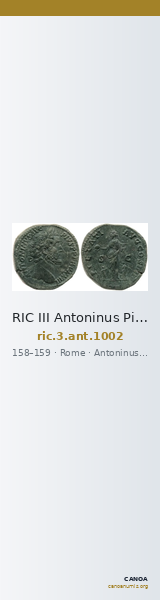 RIC III Antoninus Pius 1002 — CANOA