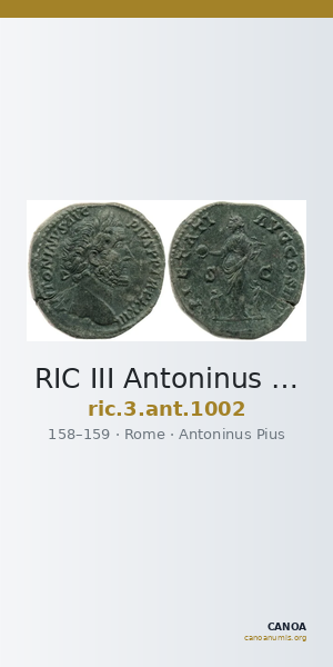 RIC III Antoninus Pius 1002 — CANOA