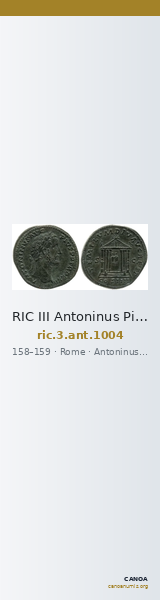 RIC III Antoninus Pius 1004 — CANOA