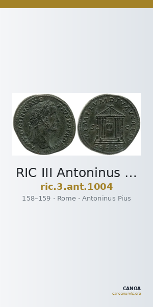 RIC III Antoninus Pius 1004 — CANOA