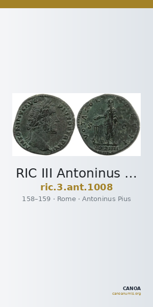 RIC III Antoninus Pius 1008 — CANOA