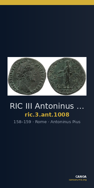RIC III Antoninus Pius 1008 — CANOA