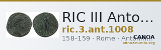 RIC III Antoninus Pius 1008 — CANOA