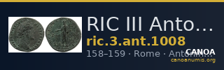RIC III Antoninus Pius 1008 — CANOA