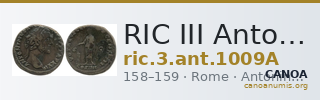 RIC III Antoninus Pius 1009A — CANOA