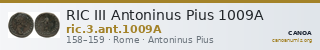 RIC III Antoninus Pius 1009A — CANOA