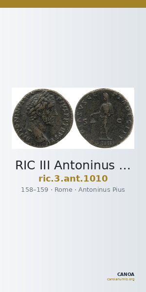RIC III Antoninus Pius 1010 — CANOA
