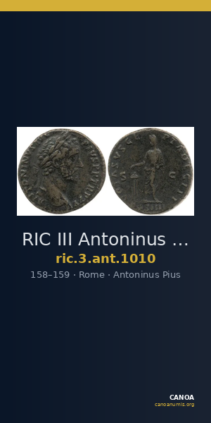 RIC III Antoninus Pius 1010 — CANOA