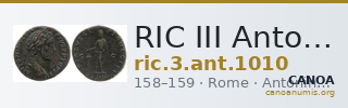 RIC III Antoninus Pius 1010 — CANOA