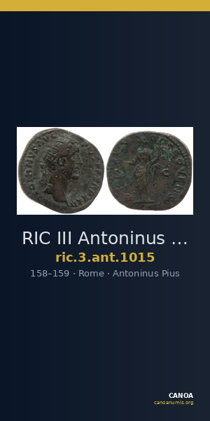 RIC III Antoninus Pius 1015 — CANOA