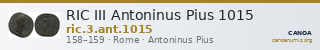 RIC III Antoninus Pius 1015 — CANOA