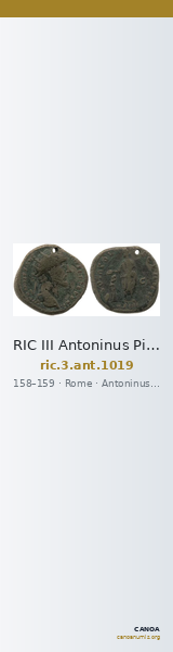 RIC III Antoninus Pius 1019 — CANOA