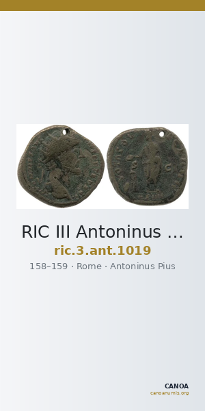 RIC III Antoninus Pius 1019 — CANOA