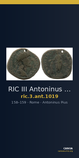 RIC III Antoninus Pius 1019 — CANOA