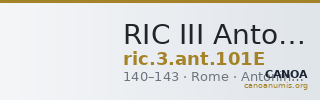 RIC III Antoninus Pius 101E — CANOA