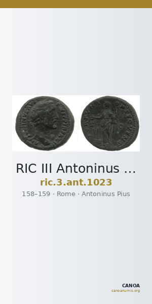 RIC III Antoninus Pius 1023 — CANOA