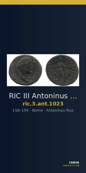 RIC III Antoninus Pius 1023 — CANOA
