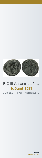 RIC III Antoninus Pius 1027 — CANOA