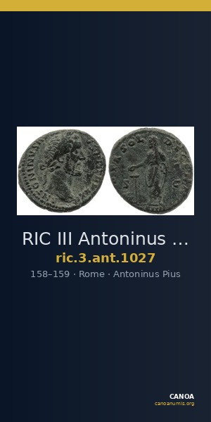 RIC III Antoninus Pius 1027 — CANOA