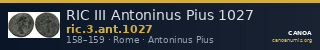 RIC III Antoninus Pius 1027 — CANOA