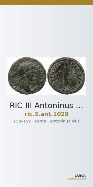 RIC III Antoninus Pius 1028 — CANOA