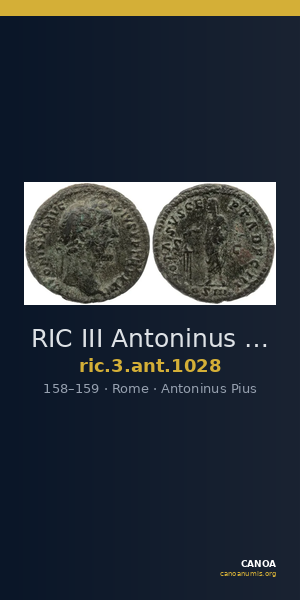 RIC III Antoninus Pius 1028 — CANOA