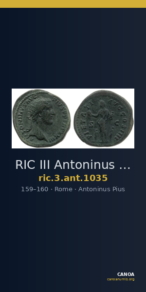 RIC III Antoninus Pius 1035 — CANOA