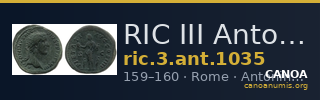 RIC III Antoninus Pius 1035 — CANOA