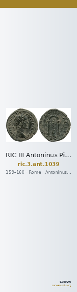 RIC III Antoninus Pius 1039 — CANOA