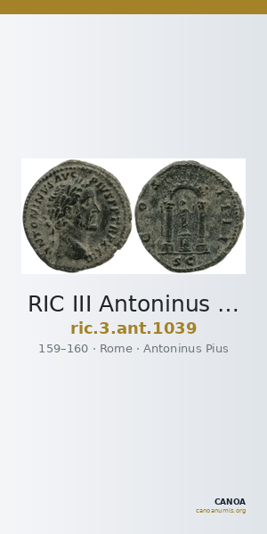 RIC III Antoninus Pius 1039 — CANOA