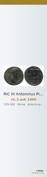 RIC III Antoninus Pius 1040 — CANOA