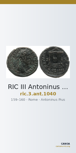 RIC III Antoninus Pius 1040 — CANOA