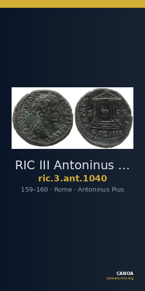 RIC III Antoninus Pius 1040 — CANOA