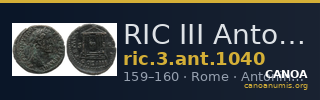 RIC III Antoninus Pius 1040 — CANOA
