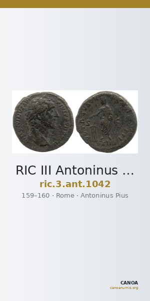 RIC III Antoninus Pius 1042 — CANOA