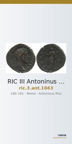 RIC III Antoninus Pius 1043 — CANOA