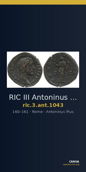 RIC III Antoninus Pius 1043 — CANOA