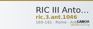 RIC III Antoninus Pius 1046 — CANOA