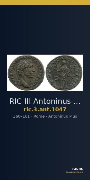RIC III Antoninus Pius 1047 — CANOA