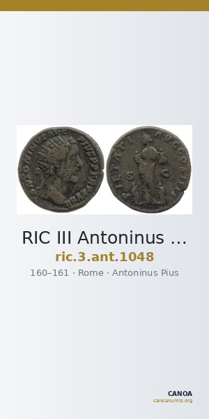 RIC III Antoninus Pius 1048 — CANOA