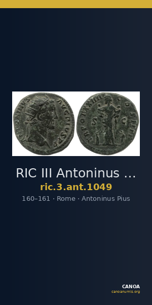 RIC III Antoninus Pius 1049 — CANOA