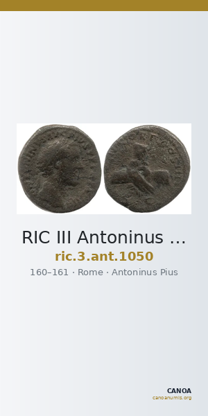 RIC III Antoninus Pius 1050 — CANOA
