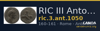 RIC III Antoninus Pius 1050 — CANOA