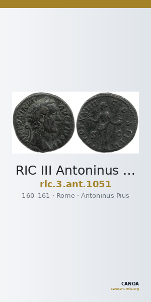 RIC III Antoninus Pius 1051 — CANOA