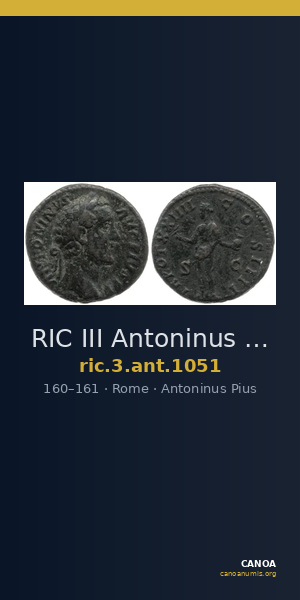 RIC III Antoninus Pius 1051 — CANOA