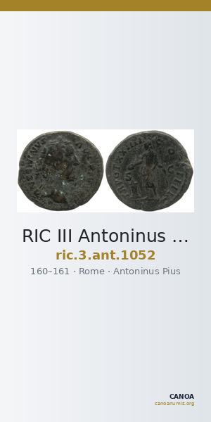RIC III Antoninus Pius 1052 — CANOA
