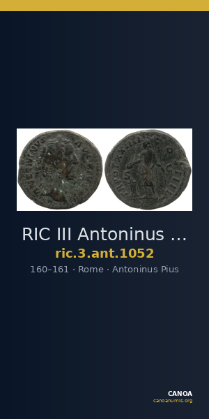 RIC III Antoninus Pius 1052 — CANOA