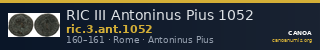 RIC III Antoninus Pius 1052 — CANOA